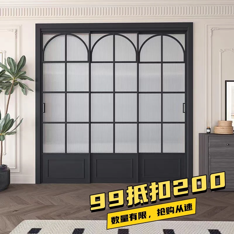 法式复古平开门完美系统推拉门极简门铝木门意向金专用定金链接