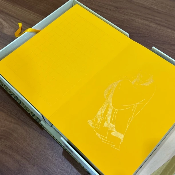 【佛黄色道德经册页】卡纸宣纸册页本国画书法册页宣纸本