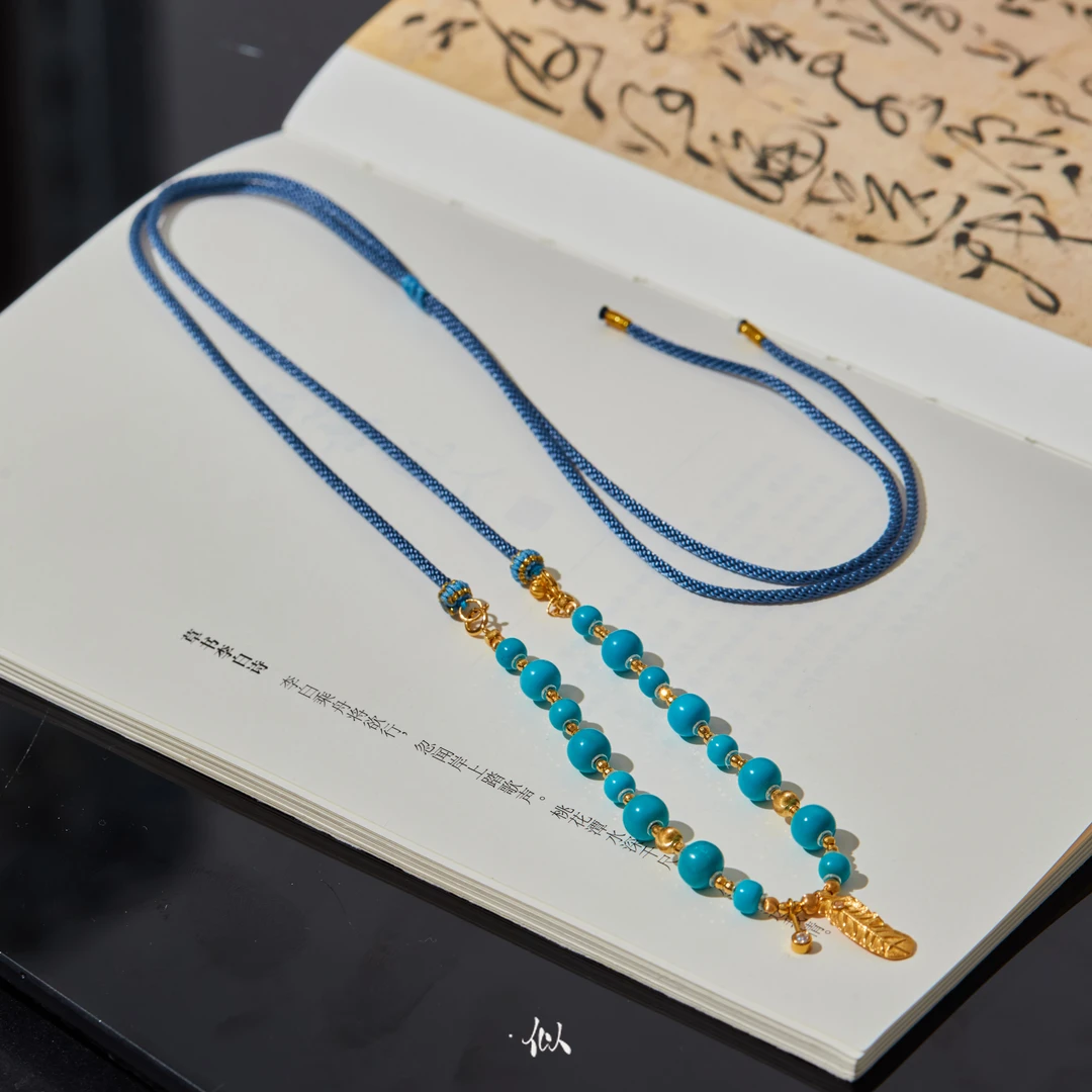 【安楠】·似梓珠宝· 18K绿松项链 SZCC2402354