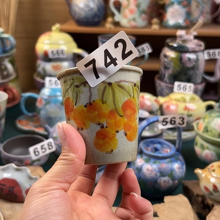 杯景德镇陶瓷手绘作品742