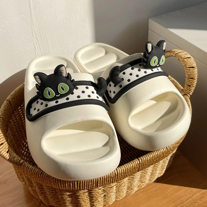 可爱少女心小猫拖鞋女夏季室内居家用软底防滑浴室洗澡女士凉拖鞋