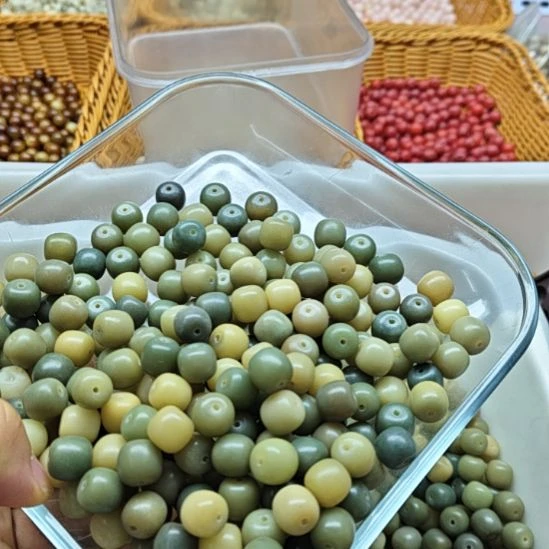 白玉菩提吊坠白玉菩提瑕疵12青提桶珠120颗