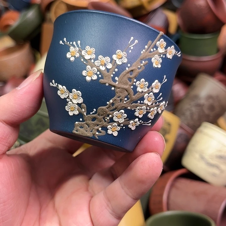 紫砂茶杯全手工紫砂主人杯