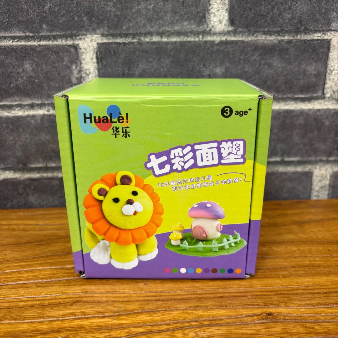 6色华乐自然面粉彩泥儿童安全无害手工益智过家家幼儿园专用粘土