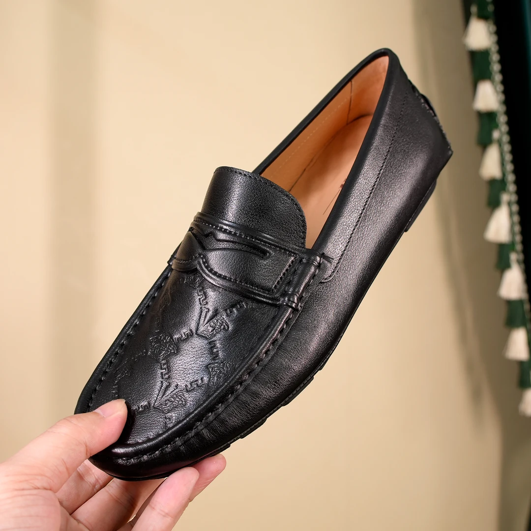 杰登豪高品质手工真皮男士乐福鞋英伦百搭休闲商务驾车豆豆鞋软底