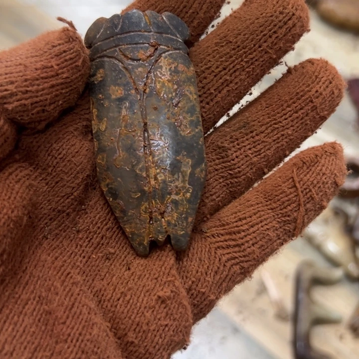 游***子和田玉（青玉）未镶嵌挂件