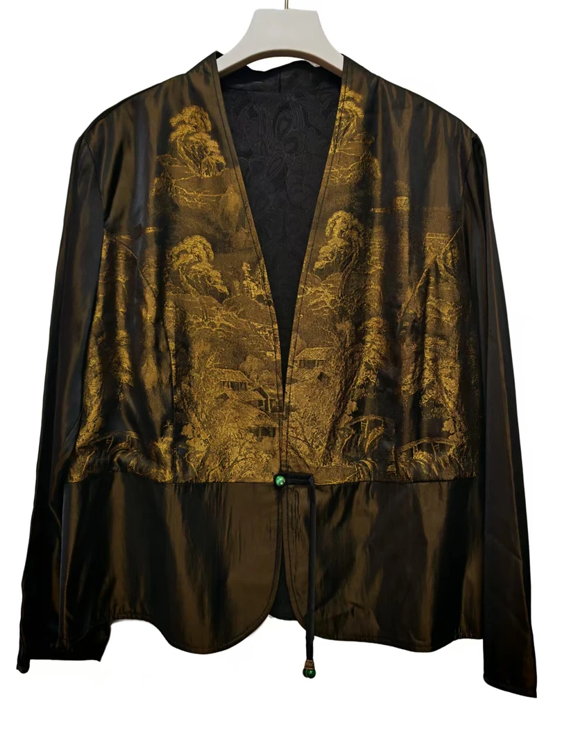 【司晨】春夏优雅气质长袖宽松遮肉蝙蝠袖外搭女上衣外套