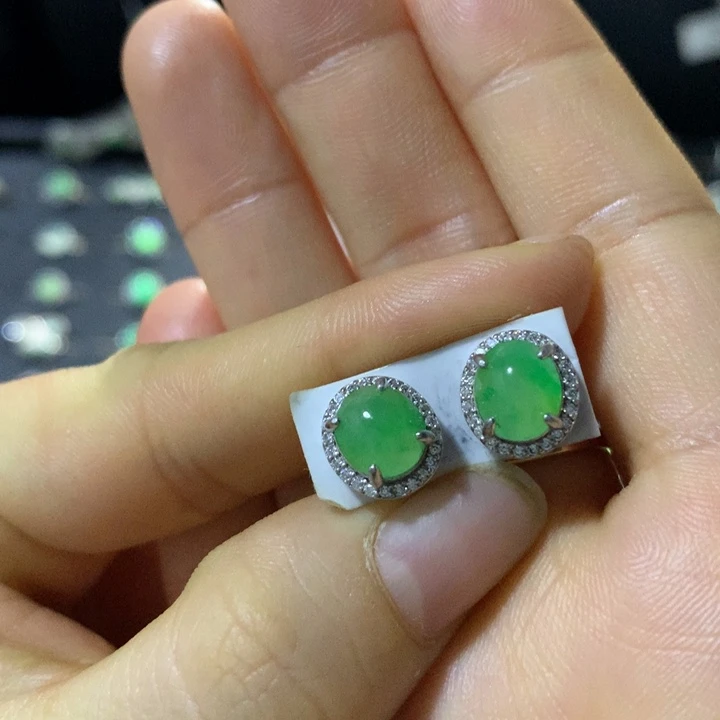 翡翠银S925镶嵌戒指