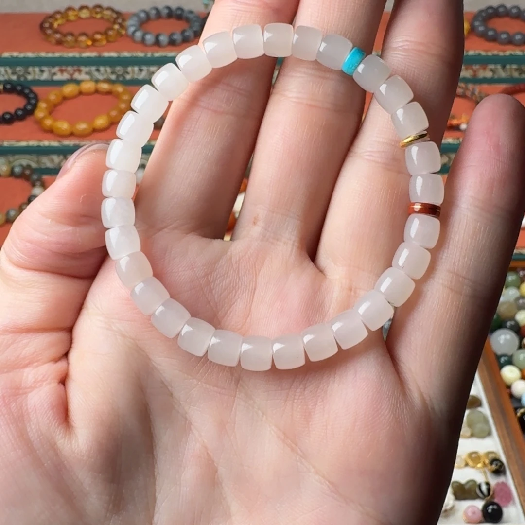 和田玉未镶嵌手链