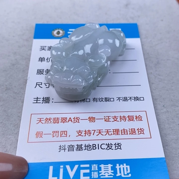 翡翠未镶嵌颈饰多人貔貅