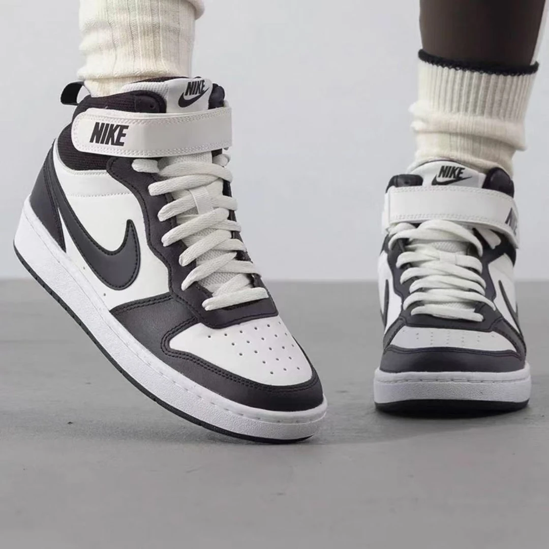 NIKE/耐克 Court Borough 2(GS)中帮舒适百搭休闲板鞋CD7782-126