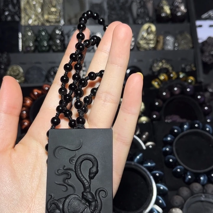 戌***洋黑曜岩未镶嵌珠宝奇石