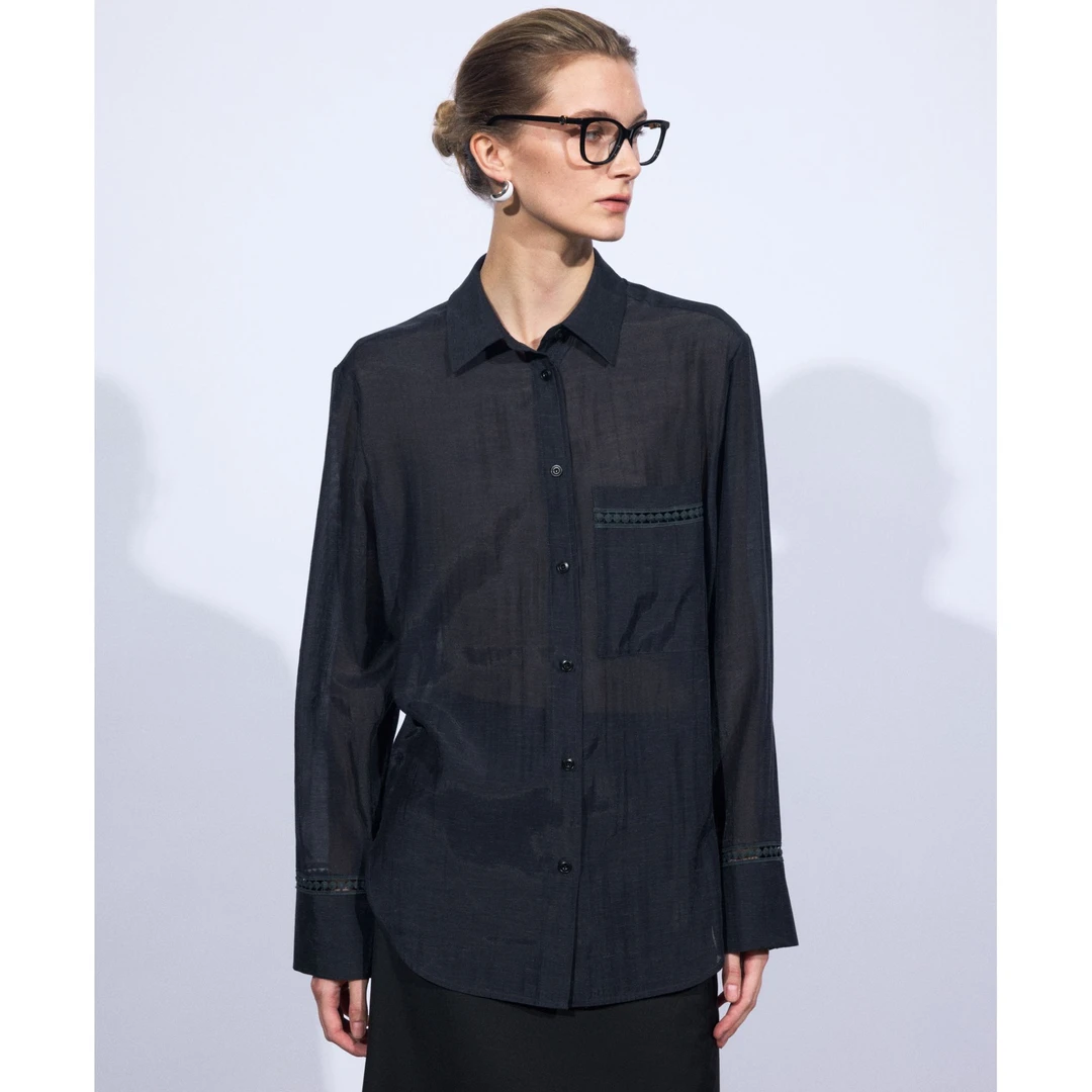 MNFK  全包边 天丝亚麻加醋酸 衬衫  CS0641