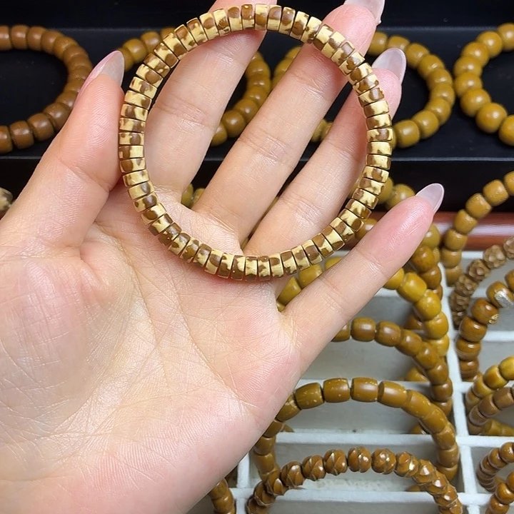 手串紫金鼠微气孔实心花鼠6.8