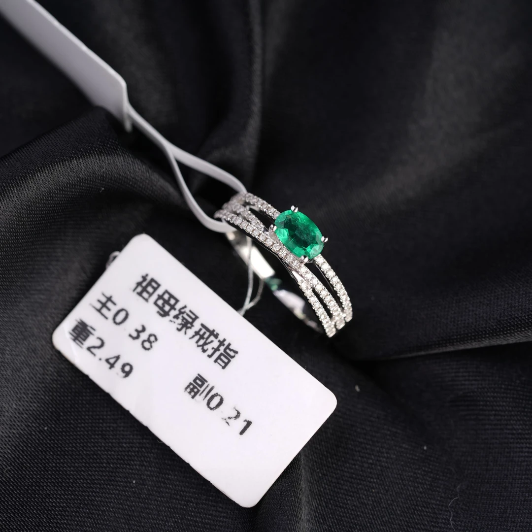 【夏天·祖母绿】祖母绿戒指R166-386-5号