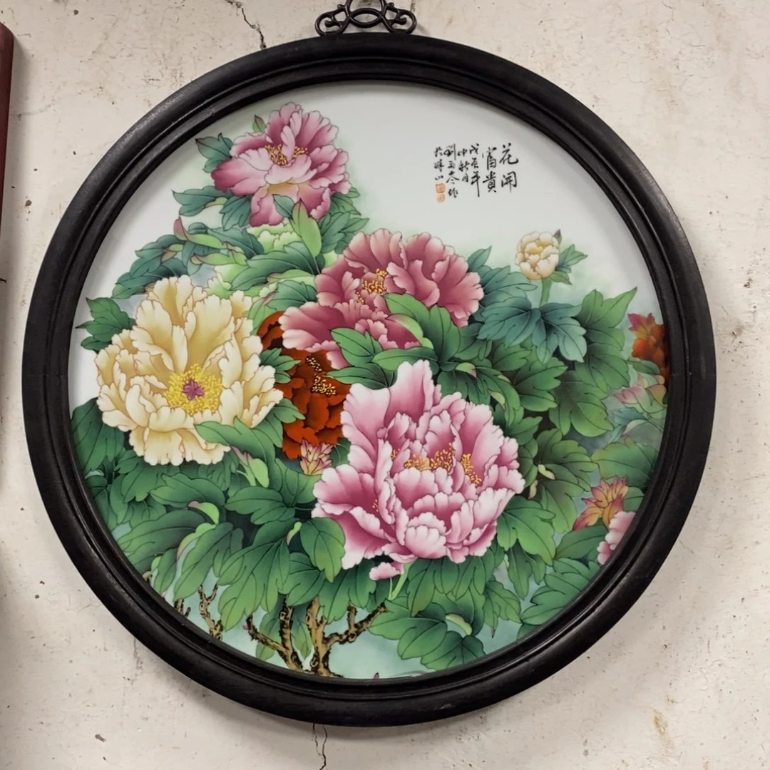 瓷62*62 景德镇瓷板画柴窑烧制