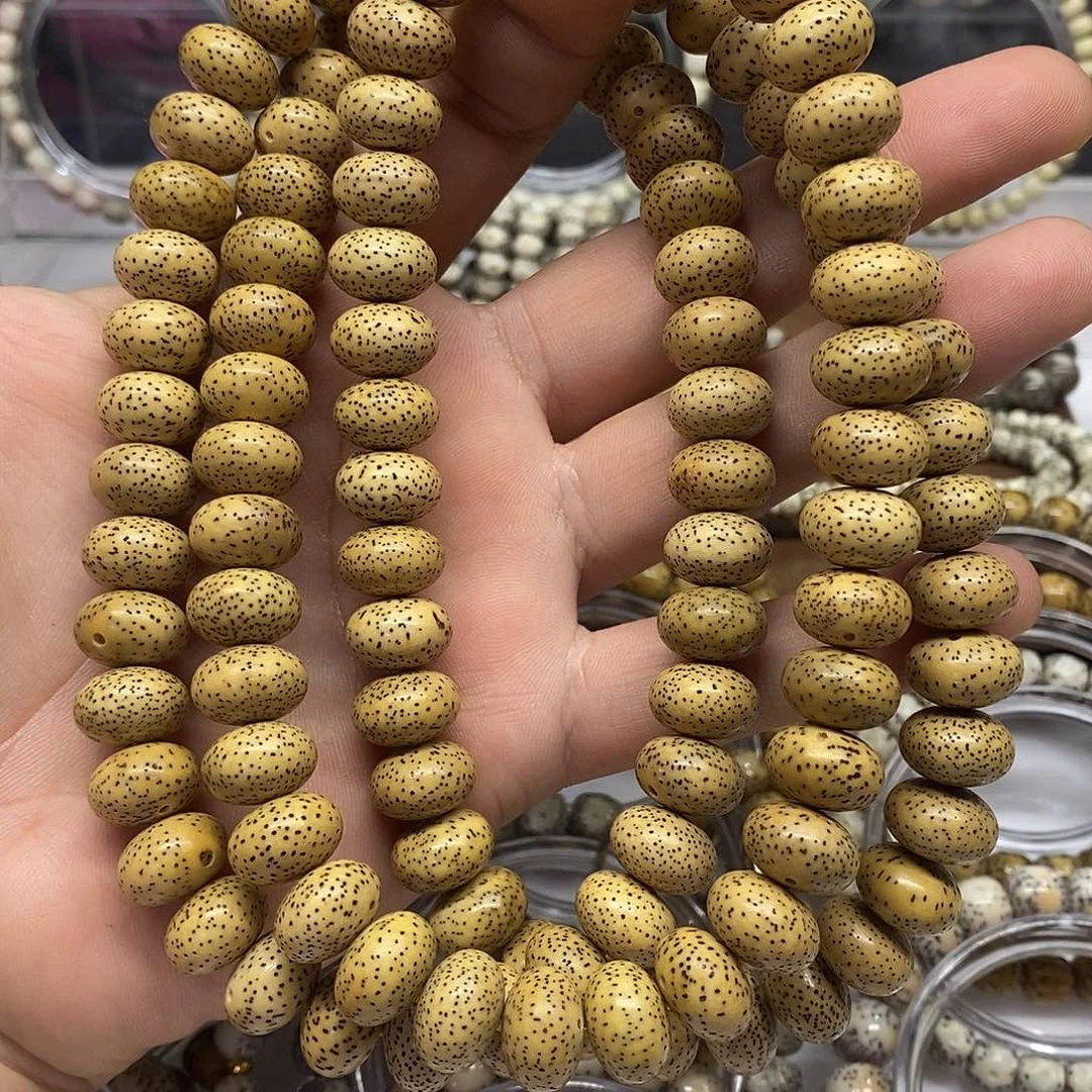 星月菩提吊坠大苹果108黄串