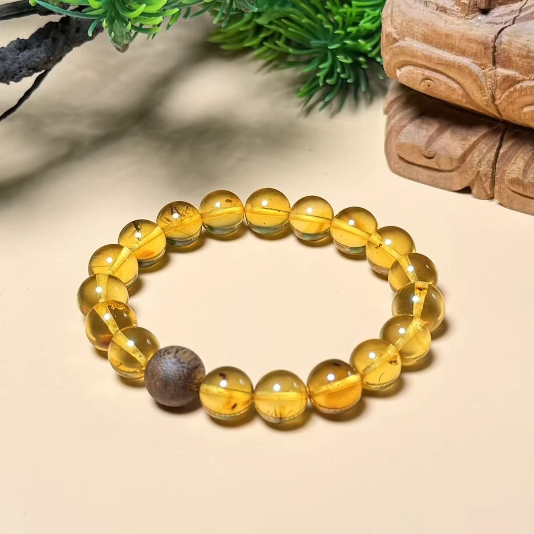 琥珀圆珠手串（多样性发其一）