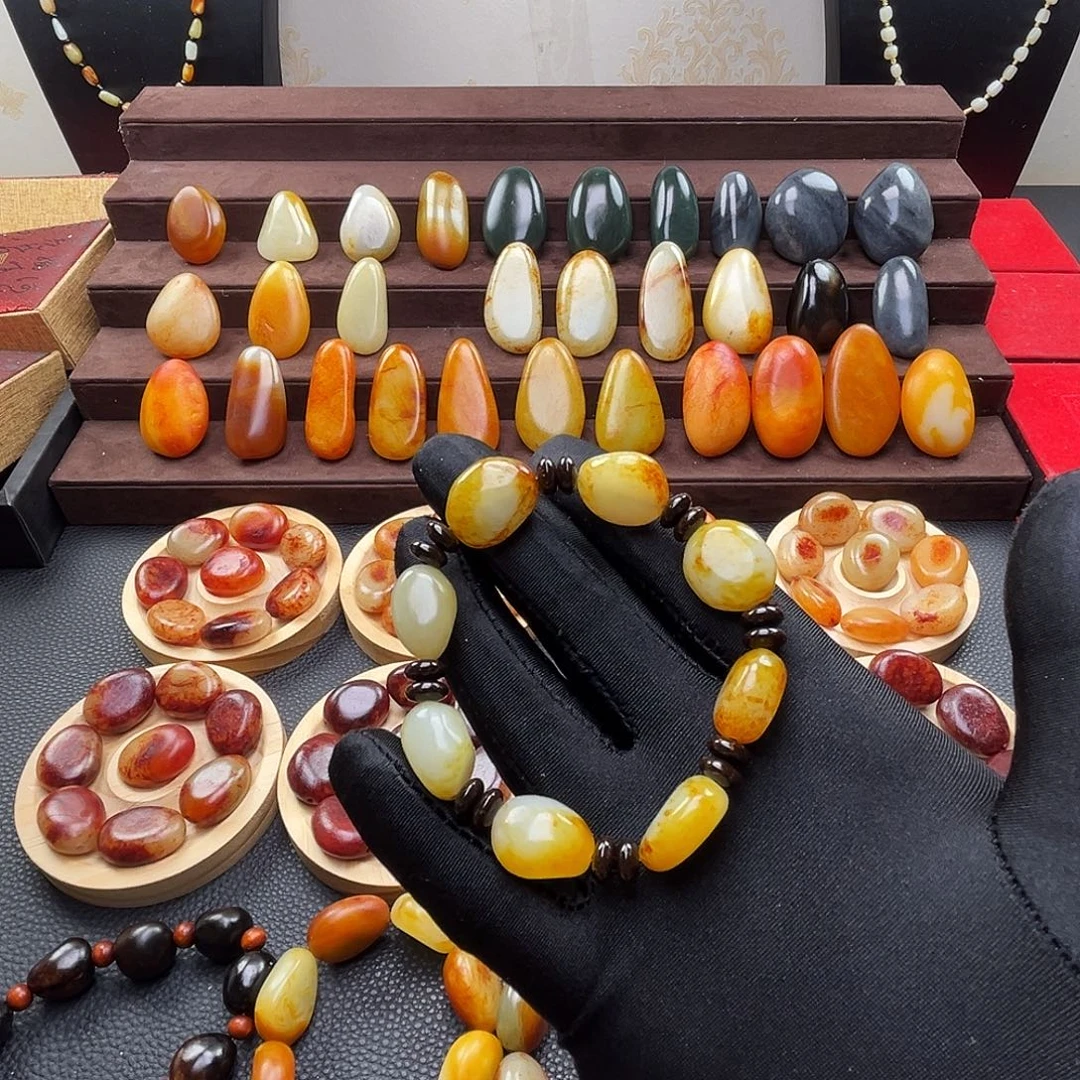 和田玉未镶嵌套链