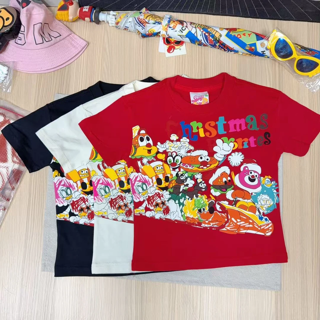 *9081【欢乐圣诞】时尚休闲百搭儿童短袖