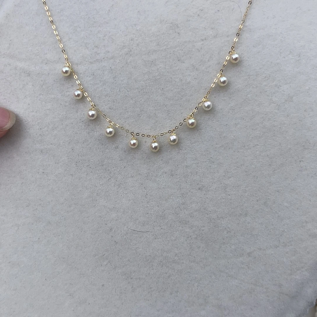 海水珍珠18K金镶嵌颈饰