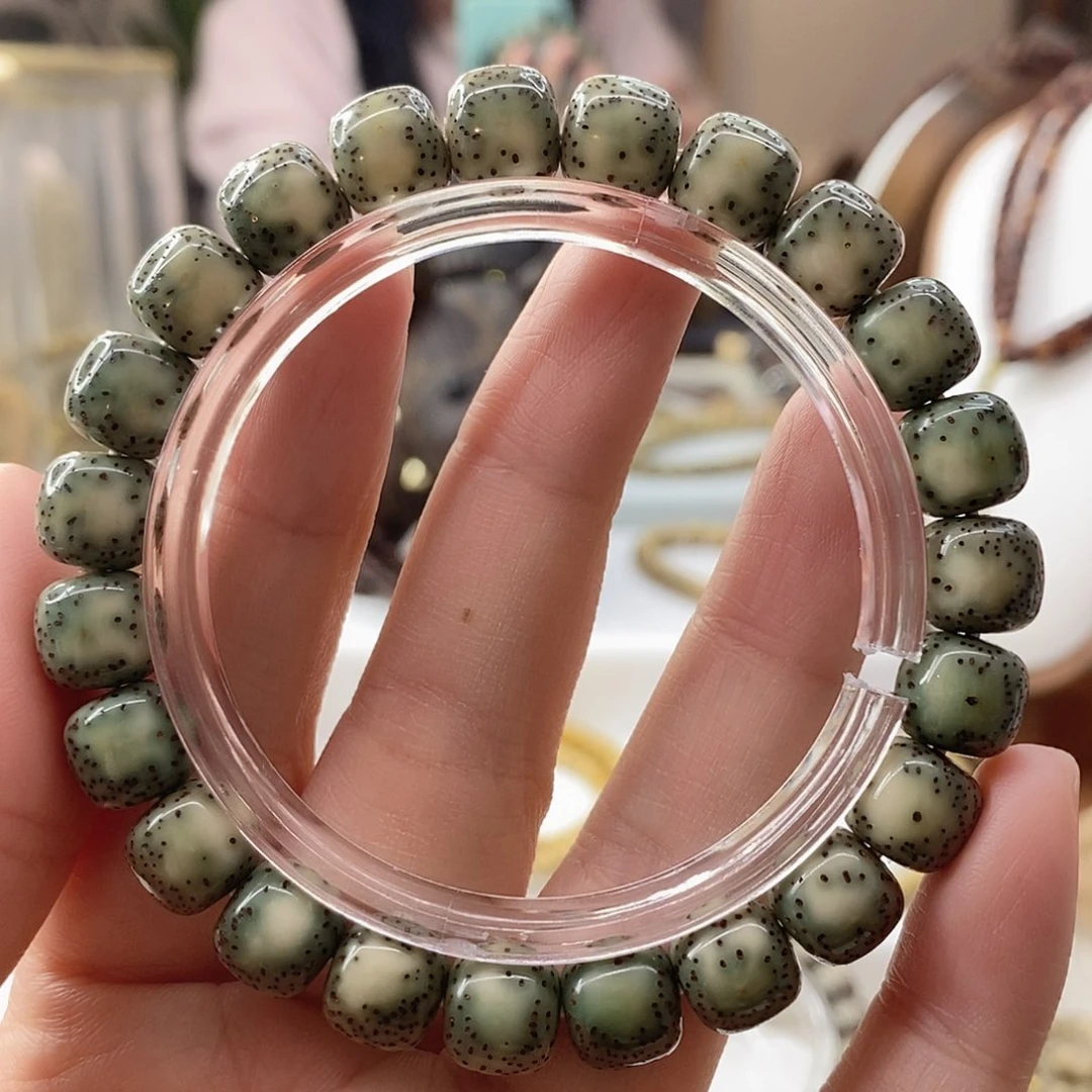 手串星月菩提卡10青花绿双白C