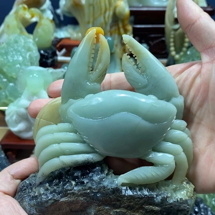 未镶嵌蛇纹石玉珠宝奇石惬****光