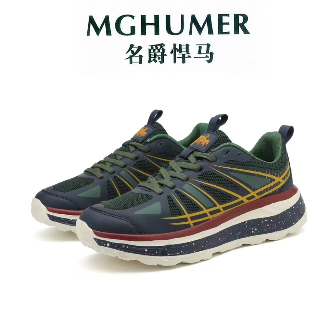 【名爵悍马】时尚透气男鞋缓震软底情侣跑鞋超纤潮流跑步鞋减震