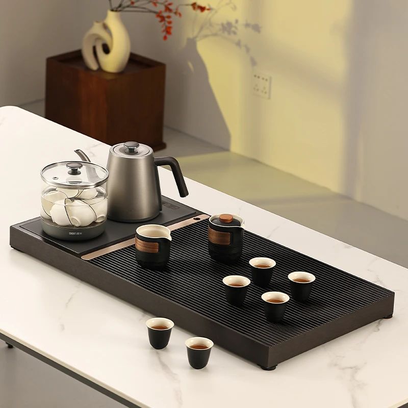 小界2025升级款高端电木茶盘嵌入一体式烧水壶办公室家用功夫茶台