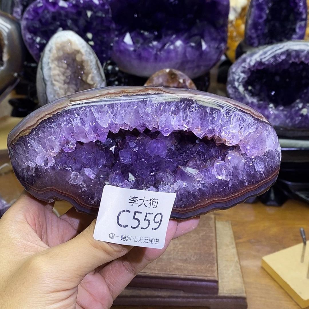 大型摆件（非配饰）紫晶未镶嵌