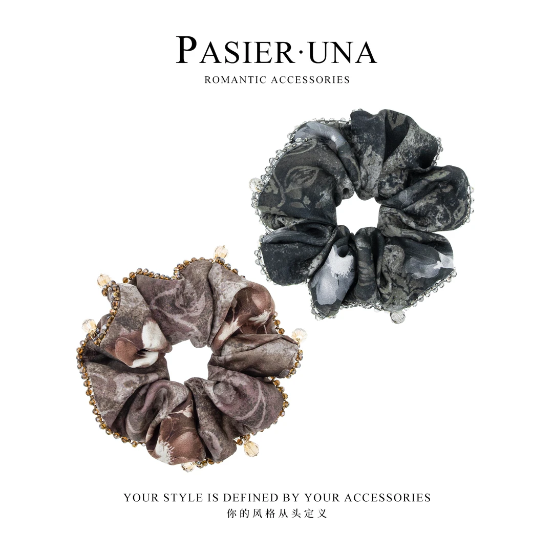 水墨晕染轻奢步摇高弹力亲肤发圈NN316【缘】