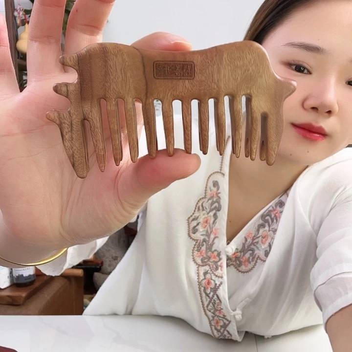花梨木猪猪梳子微瑕福利