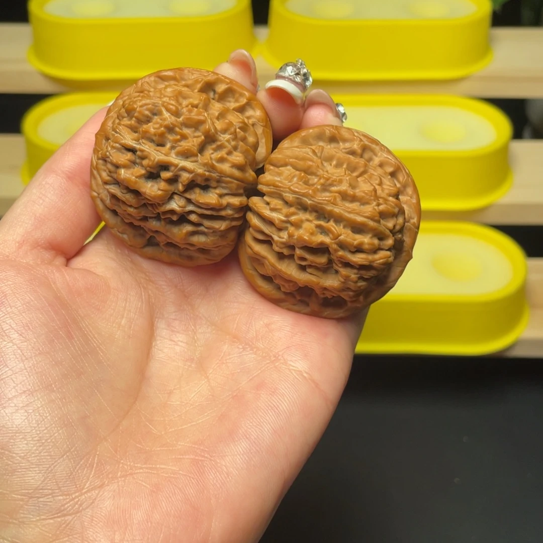 文玩核桃把件45➕微修四座楼克重好