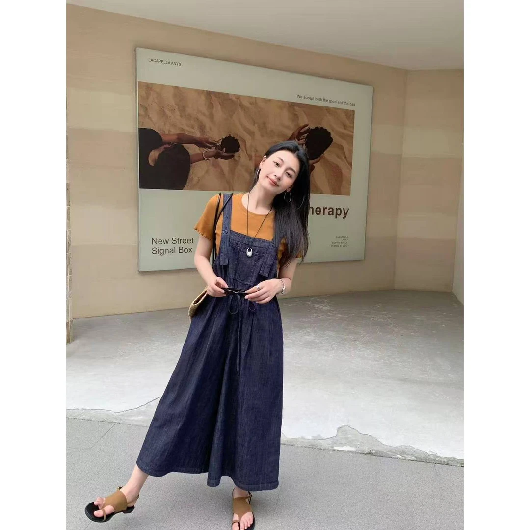 短袖T恤背带裤两件套ZBT33527衣长57裤长120（胯大卡码拍大）