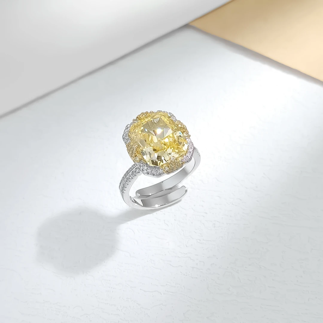 铜合金合成锆石戒指 VWHG-009850【暖耀永伴】戒指轻奢气质时尚