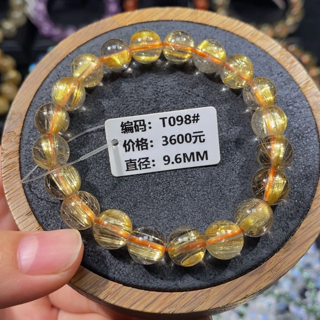 手链未镶嵌发晶T098# 9.6mm