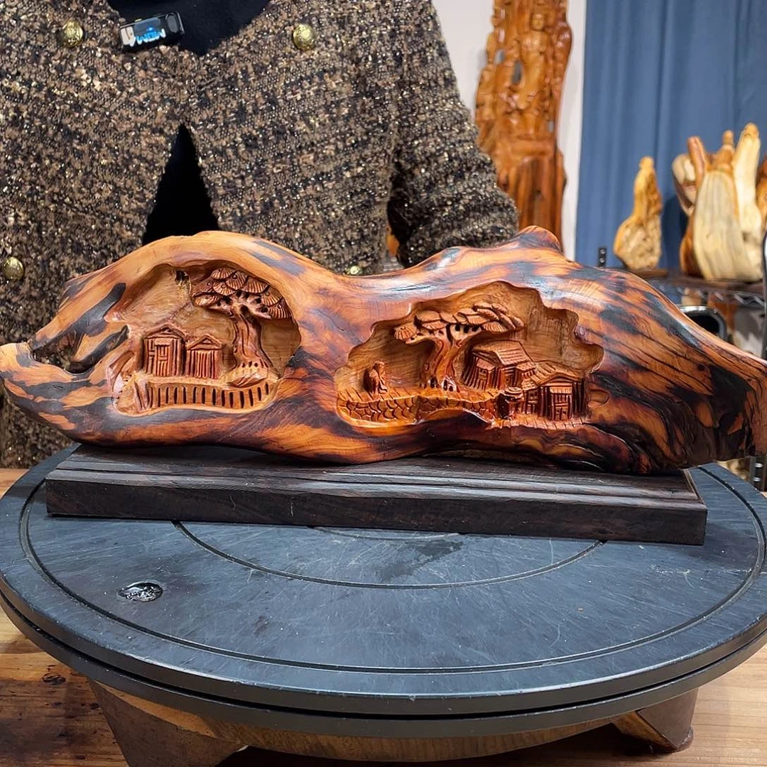 柏木（崖柏）山水倒流香送两盒香