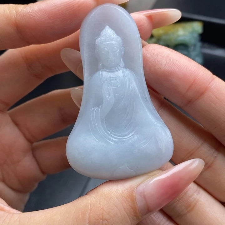 定制翡翠未镶嵌阿弥陀佛