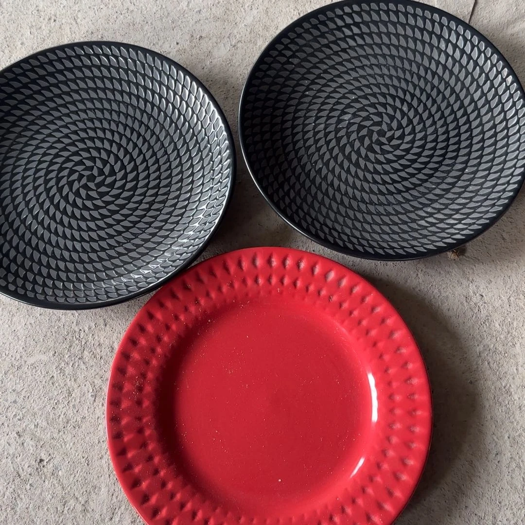 爱***海直播特惠八寸浅盘三支装微瑕