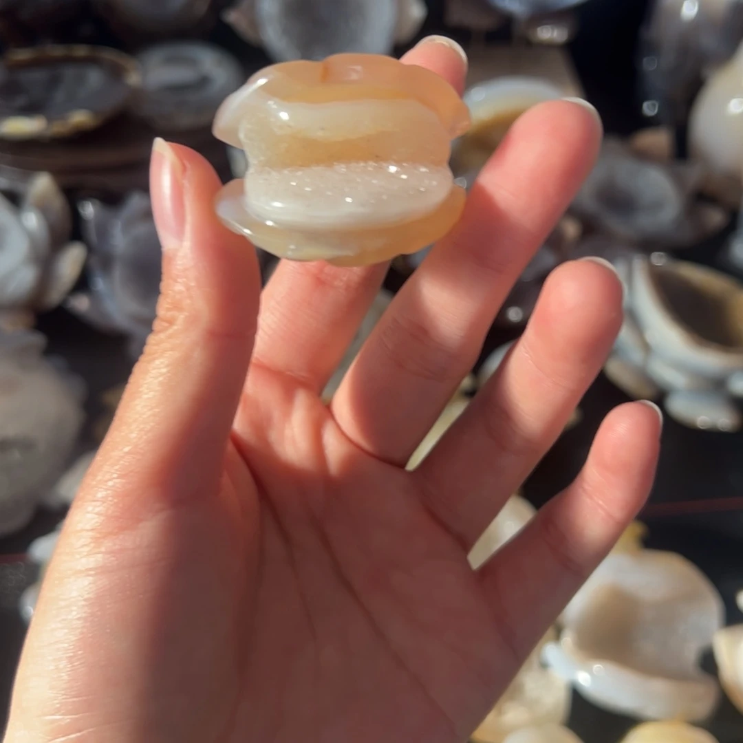 玛瑙/玉髓天然好运未镶嵌