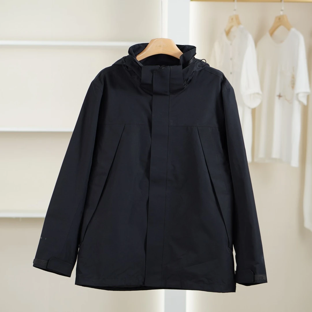 麦迪尚品【伯】51201352 简约时尚连帽冲锋衣春秋男装商场同款