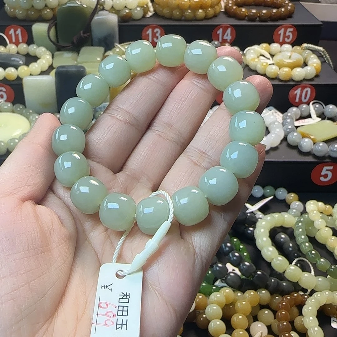 和田玉未镶嵌手链