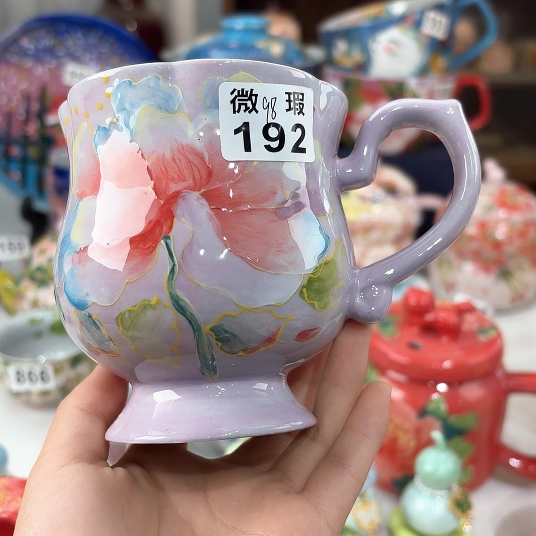 景德镇手绘高温釉下彩陶瓷茶具