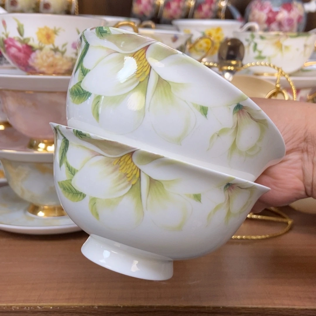 摆件高骨瓷两只装快递装