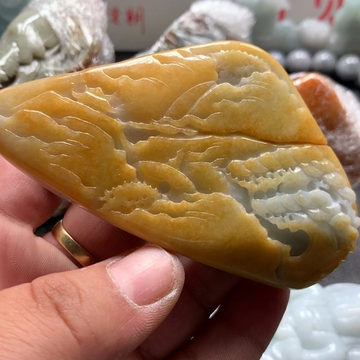 翡翠未镶嵌颈饰保真天然a货翡翠