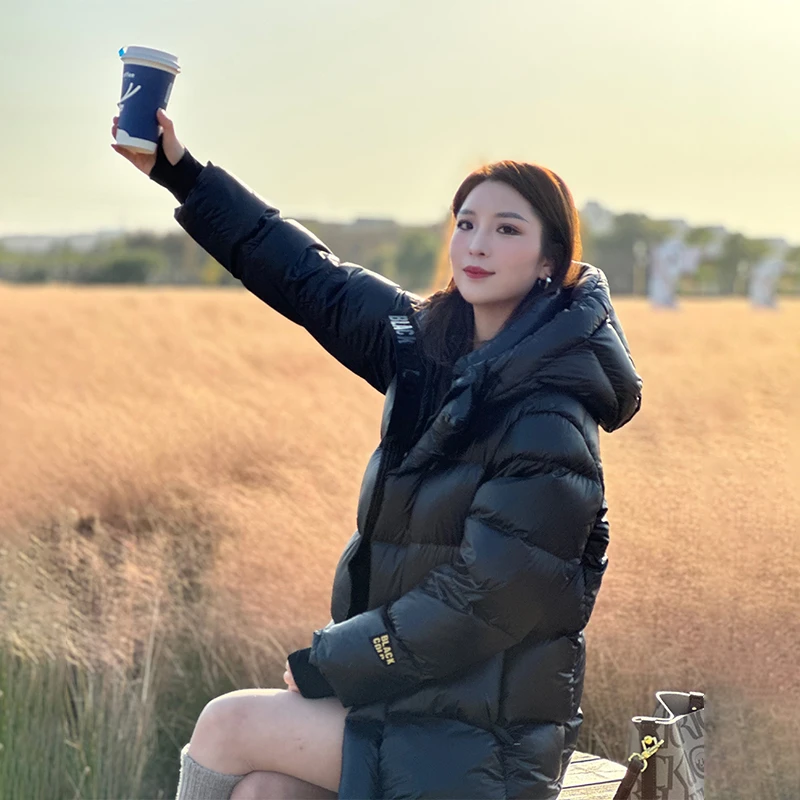 黑金保暖羽绒服【明星版本5.0】断码清货，连帽加厚保暖冬季 XUAN11