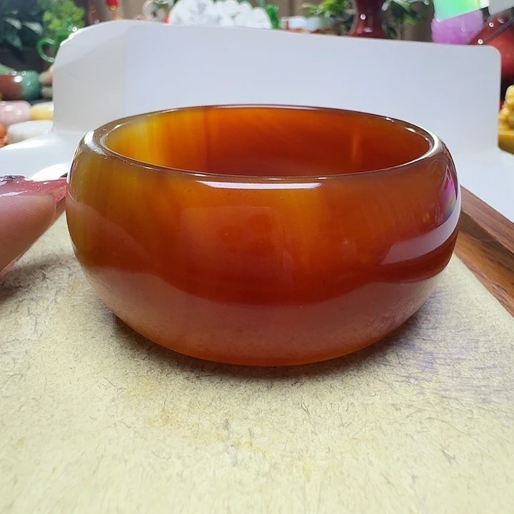 夜***·玛瑙/玉髓未镶嵌手镯