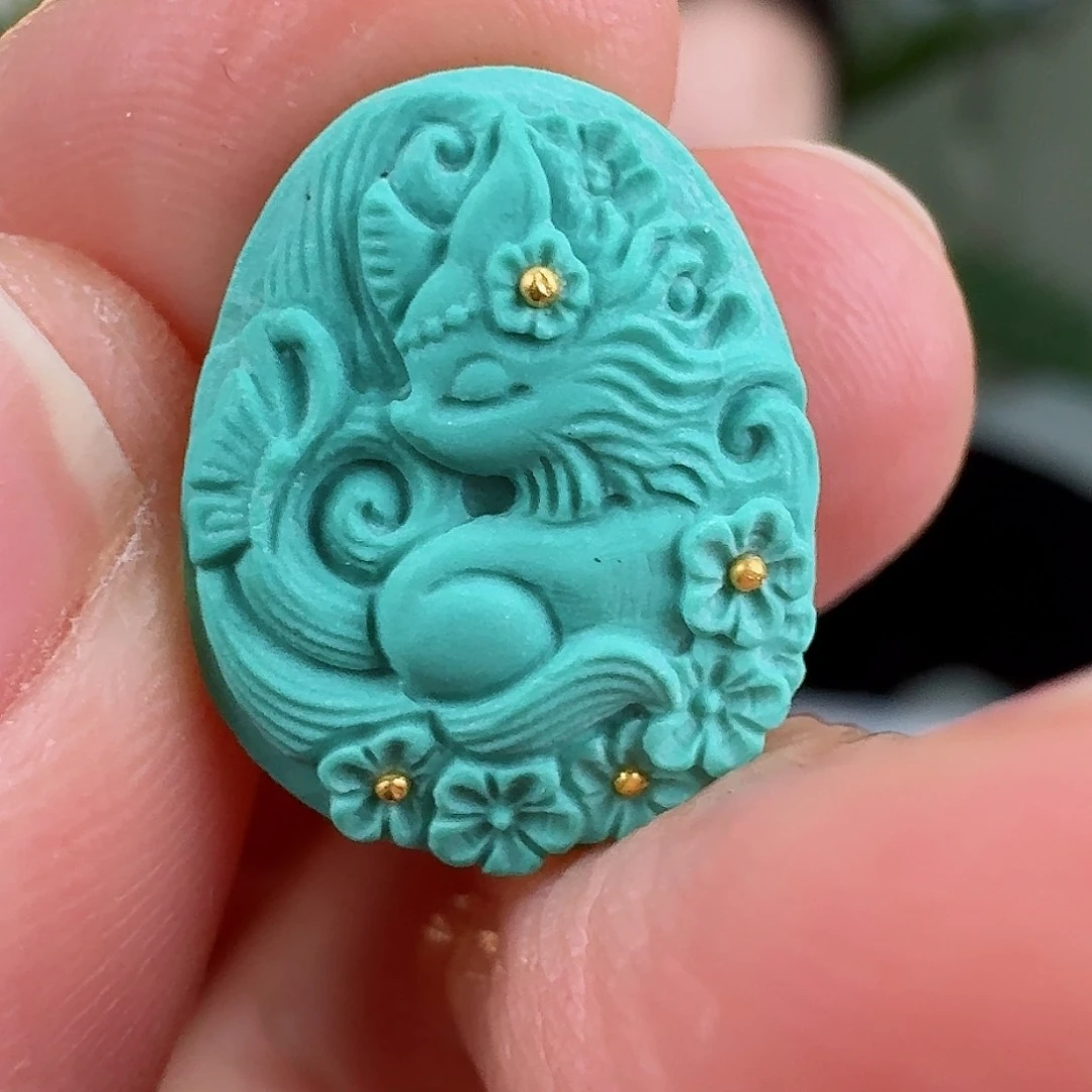 绿松石珠宝奇石未镶嵌