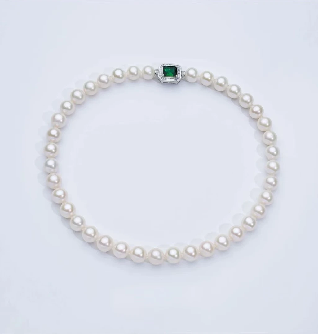 【露思】许妍同款大C点位10-11mm天然淡水珍珠极光珍珠项链