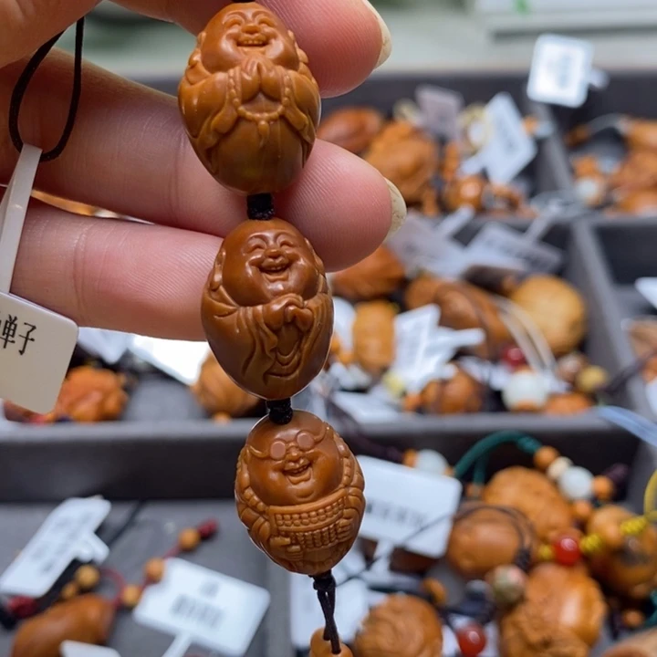 橄榄核手串/手链周派三喜弥勒